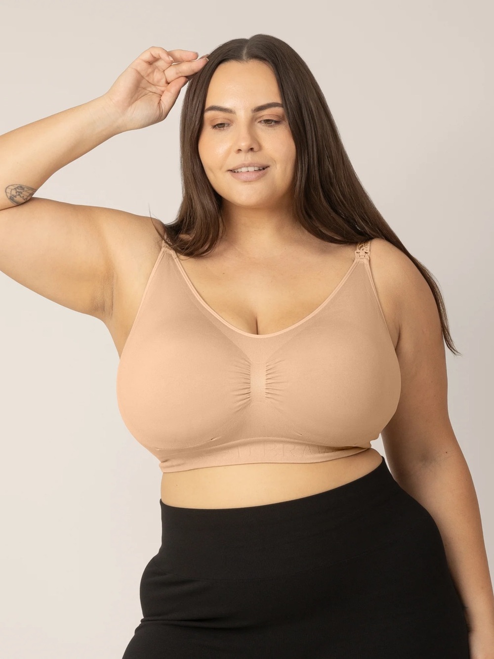 Kindred Bravely Simply Sublime Nursing Bra tan beige nude Busty 1X